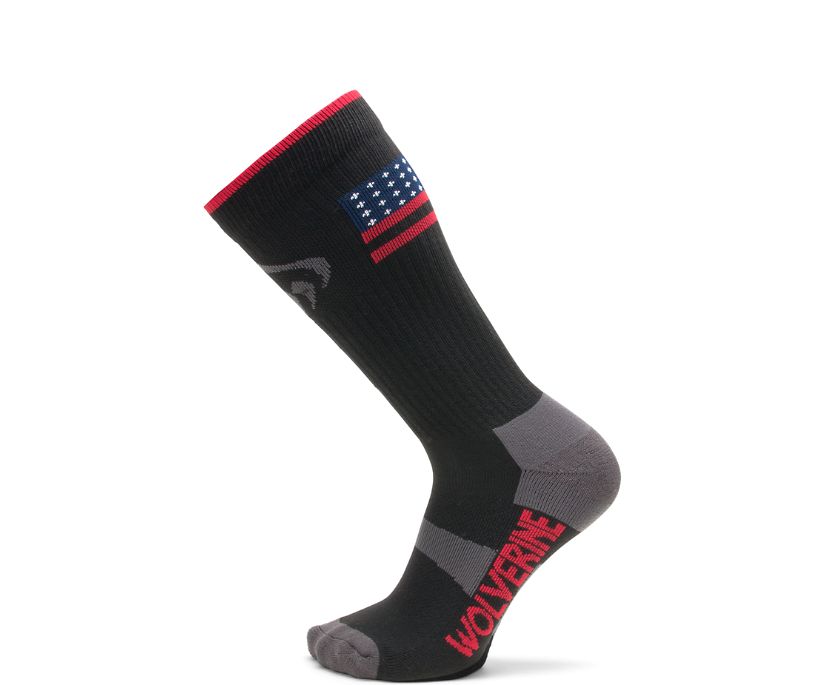 Wolverine 2-PK. Ramparts Strumpor Herr Svarta | CUF968741