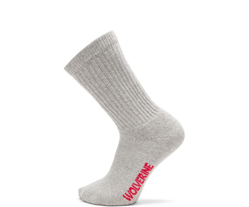 Wolverine 4-pk Full Cushion Bomull Strumpor Herr Grå | JHV176205