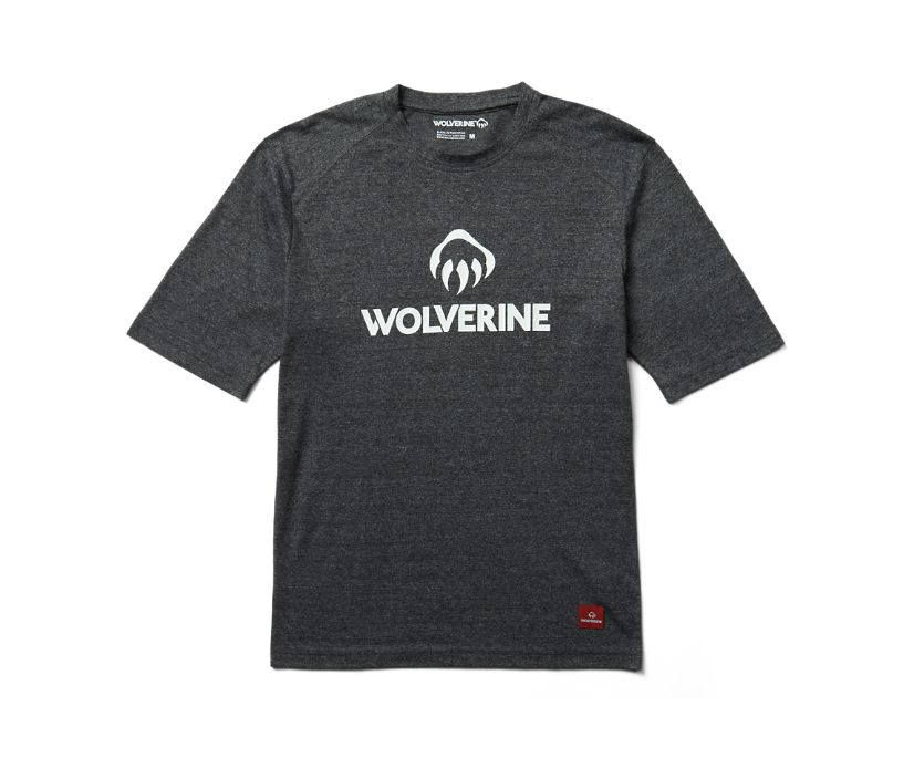 Wolverine Edge Tryck Kortärmad Wicking Tee T-shirt Herr Svarta | XHS517980