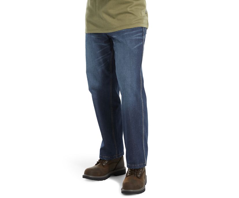 Wolverine Flame Resistant Stretch Denim Byxor Herr Mörk | QWH164385