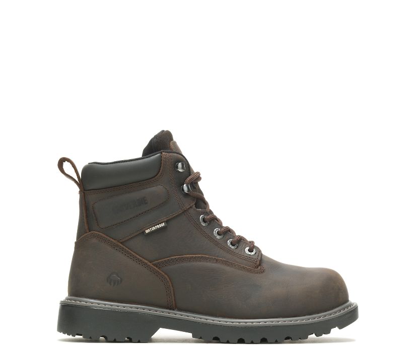 Wolverine Floorhand Insulated 6 Steel Tå Arbetskängor Herr Mörkbruna | FYB059631