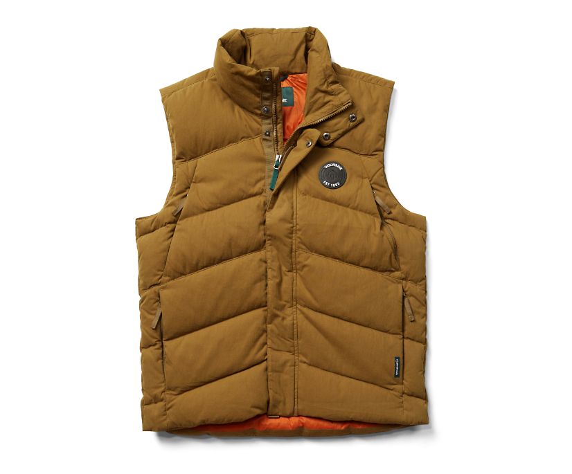 Wolverine Frost Down Vest Väst Herr Bruna | YXG940381
