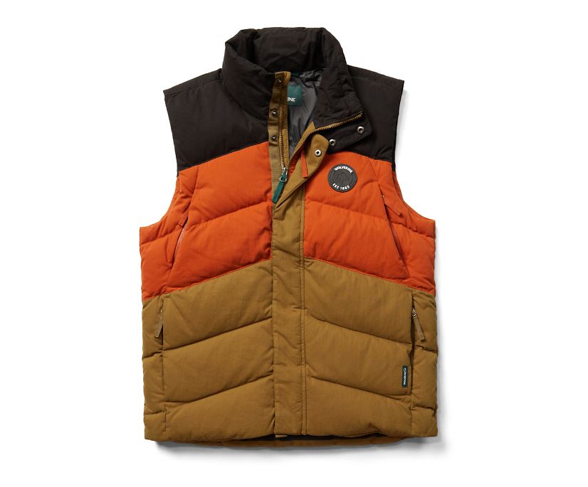 Wolverine Frost Down Vest Väst Herr Orange | PED478361