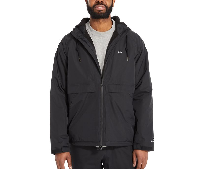 Wolverine I 90 Sherpa Fodrade Regnjackor Herr Svarta | PZY057982