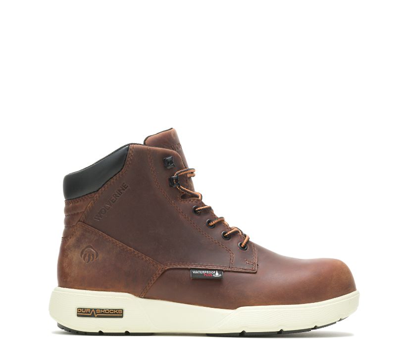 Wolverine Kickstart DuraShocks CarbonMAX 6 Arbetskängor Herr Kaffe | TUL890216