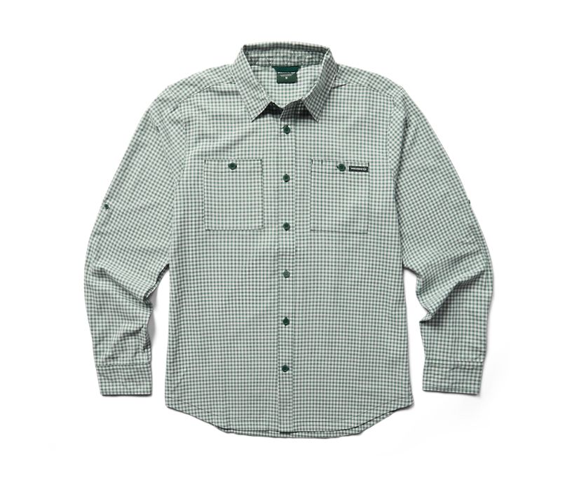 Wolverine Performance Button Down skjorta Skjorta Herr Gröna | HNS954736