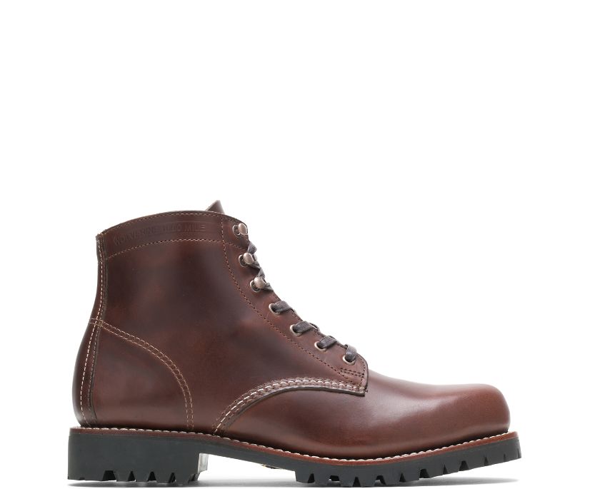 Wolverine Plain Tå Rugged 100 Mile Stövlar Herr Bruna | AGJ046791