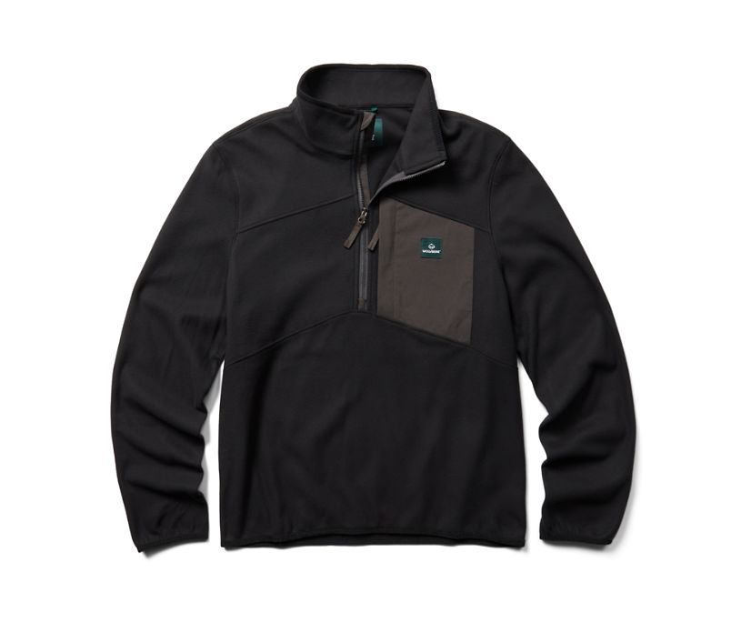 Wolverine Polar Fleece 1/4 Zip Blast Herr Svarta | RLW487620