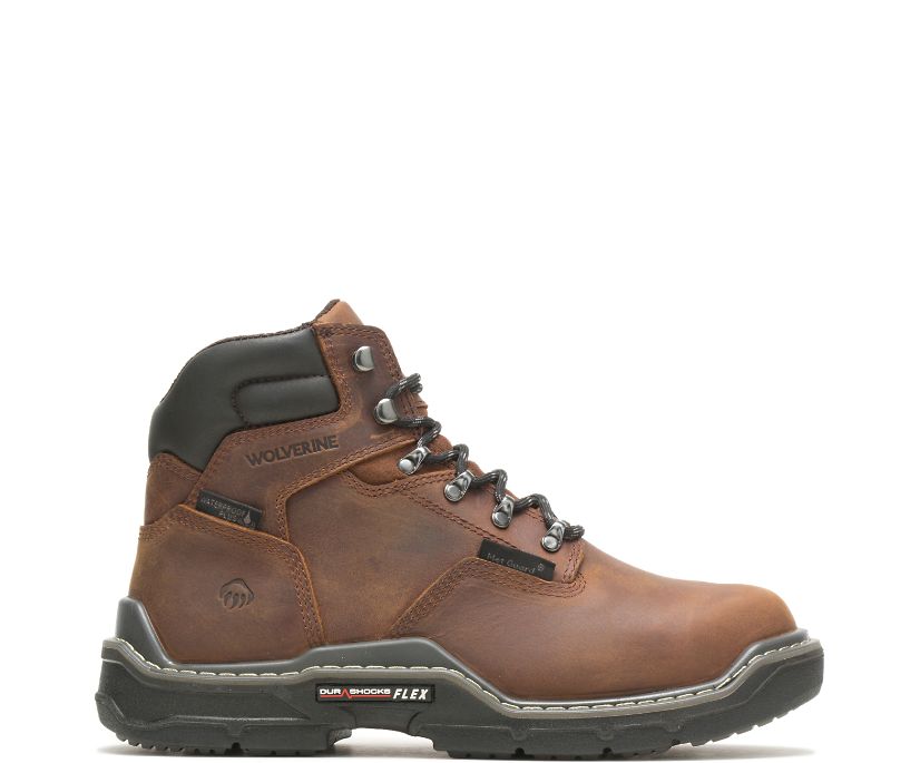 Wolverine Raider DuraShocks Vattentäta 6 Met-Guard Arbetskängor Herr Kaffe | VZS214683