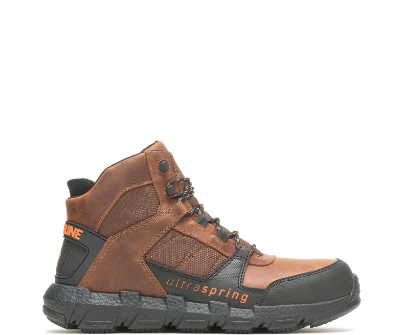 Wolverine Rev UltraSpring DuraShocks Vent CarbonMax Arbetskängor Herr Bruna | DAT532869