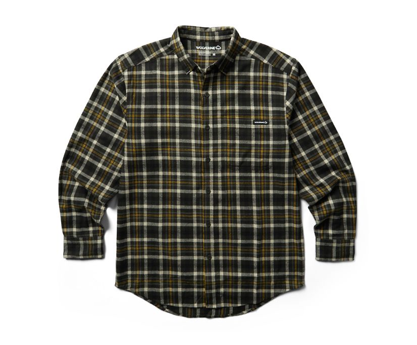Wolverine Rivet Flanellskjortor Skjorta Herr Svarta | FML139702