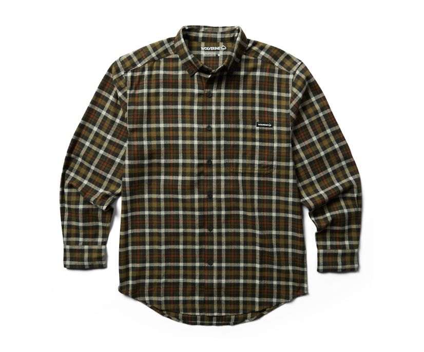 Wolverine Rivet Flanellskjortor Skjorta Herr Bruna | GDT567148
