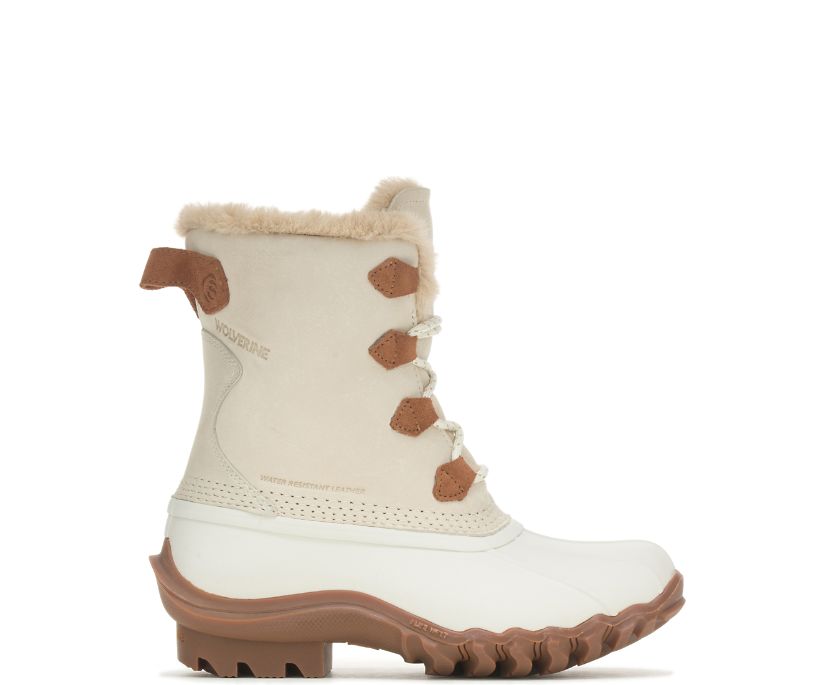 Wolverine Torrent Faux-Fur Höga Ankstövlar Dam Vita | FGJ803652