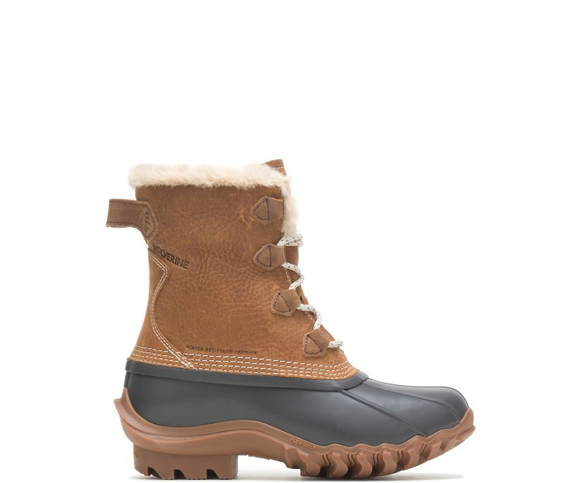 Wolverine Torrent Faux-Fur Höga Ankstövlar Dam Bruna | XJP524109