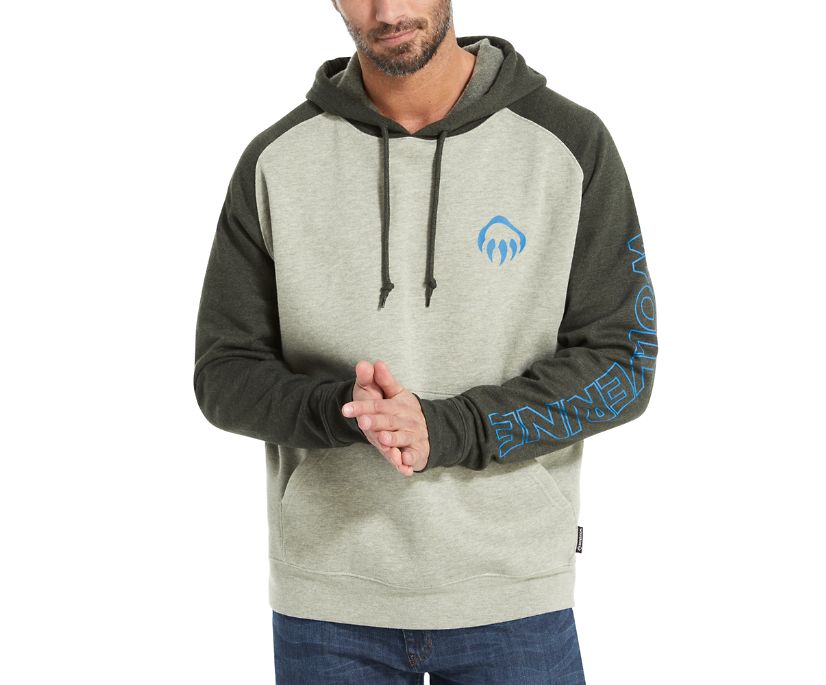 Wolverine Tryck Raglan Hoodie Herr Svarta | GEW572493